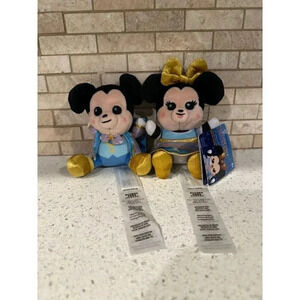 Mickey & Minnie Mouse Disney Parks Wishables Plushes WDW 50th Anniversary b1